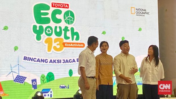 Toyota Motor Manufacturing Indonesia (TMMIN) menggelar Kompetisi Toyota Eco Youth (TEY) sebagai salah satu upaya untuk turunkan emisi pada 2060 di Indonesia. Indonesia/Chandra Erlangga
