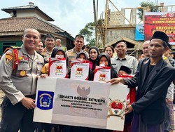 Setukpa Polri Bantu Pendidikan hingga Baksos di Desa Ciberuih Sukabumi