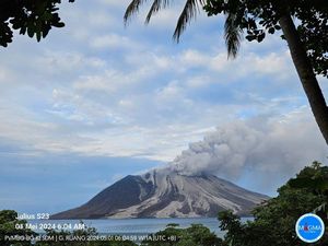 Gunung Ruang Erupsi Lagi, BMKG Pantau Ketinggian Muka Laut Gunung Ruang Erupsi Lagi, BMKG Pantau Ketinggian Muka Laut