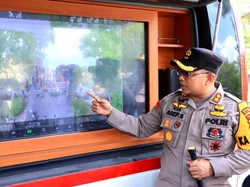 Polisi Pantau Aksi Buruh di Siak Lewat Udara, Nilai Efektif Amankan Massa