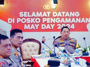 Kapolri Pantau Pengamanan May Day di GBK