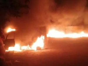 Gudang BBM Ilegal di Lampung Selatan Terbakar