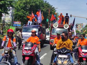 Ribuan Buruh Sidoarjo Mulai Bergerak ke Surabaya Peringati May Day