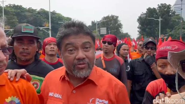 Presiden Partai Buruh, Said Iqbal (Rizky Adha/detikcom)