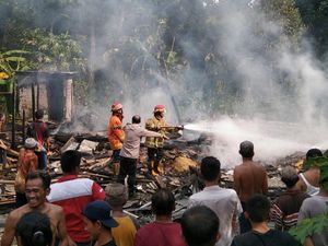 Kebakaran di Semin Gunungkidul, 1 Rumah Ludes