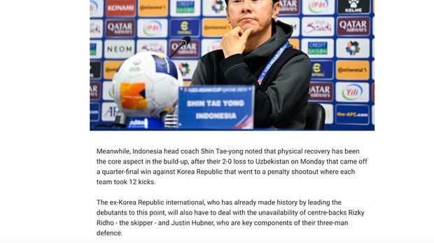 Tangkapan layar The AFC
