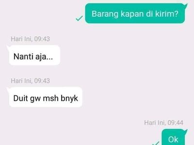 Chat Kocak Penjual Sombong dan Pelanggan, Ampun Deh