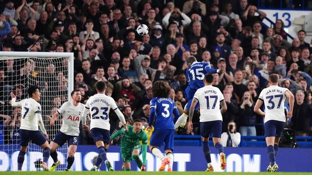 Chelsea's Nicolas Jackson scores their side's second goal of the game during the Premier League match at Stamford Bridge, London. Picture date: Thursday May 2, 2024. (Photo by John Walton/PA Images via Getty Images)