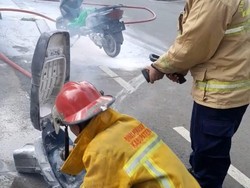 Motor Listrik di Bogor Kebakaran, Diduga gegara Korsleting Baterai