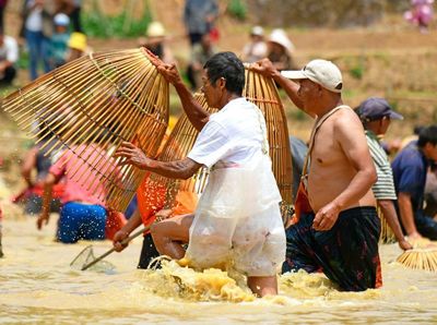 Potret Keseruan Tradisi Menangkap Ikan di China