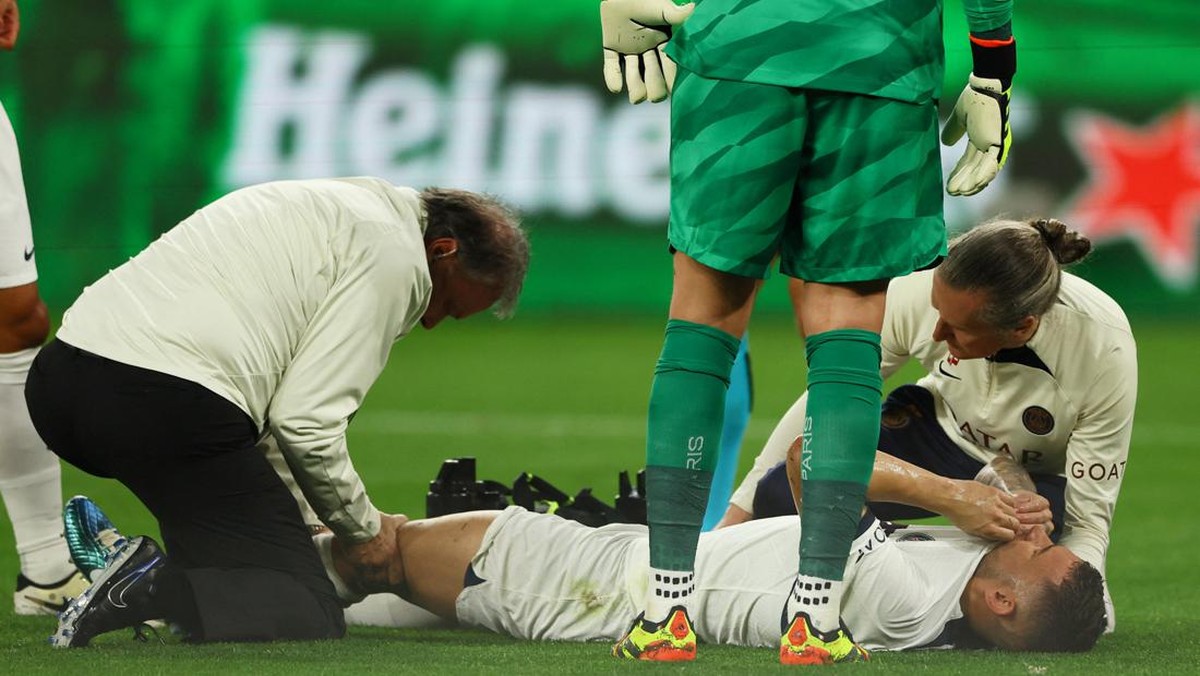 Lucas Hernandez absen di Euro 2024 karena cedera ligamen lutut (REUTERS/Thilo Schmuelgen)