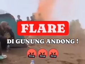 Ngawur! Pendaki Gunung Andong Nyalakan Flare, Pengelola Sebut Kecolongan Ngawur! Pendaki Gunung Andong Nyalakan Flare, Pengelola Sebut Kecolongan