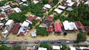 Potret Udara Ratusan Rumah di Sidrap Terendam Banjir