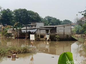 Banjir di Depok 5 Bulan Tak Surut, Warga: Kalau Hujan Capai 3 Meter