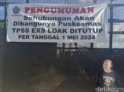 TPS Gunung Agung Dijaga Ketat Satpol PPJelang Diubah Jadi Puskesmas