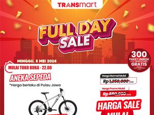 Transmart Full Day Sale Kasih Potongan Harga Sepeda, Hemat Rp 580 Ribuan!