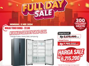 Kulkas 2 Pintu di Transmart Full Day Sale Diskon 2 Jutaan