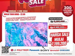 TV LED 65 Inch Diskon Sampai Rp 4 Jutaan di Transmart Full Day Sale! TV LED 65 Inch Diskon Sampai Rp 4 Jutaan di Transmart Full Day Sale!