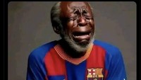 Satu lagi meme fans Barca yang sedang diledek jadi Congratulations FC usai keberhasilan Real Madrid juara. Foto: dok. Internet/X (Twitter)