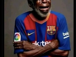 Satu lagi meme fans Barca yang sedang diledek jadi Congratulations FC usai keberhasilan Real Madrid juara. Foto: dok. Internet/X (Twitter)