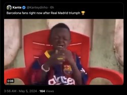 Fans Barca pastinya juga sedang bersedih. Foto: dok. Internet/X (Twitter)