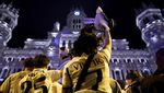 Euforia Suporter Real Madrid Rayakan Juara LaLiga