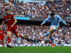 Terbaru, Manchester City pesta gol 5-1 atas Wolves dalam lanjutan Liga Inggris, Sabtu (4/5) malam (Reuters)