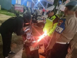 Polisi Tindak 105 Pelanggar Lalu Lintas di Kota Bogor Semalam