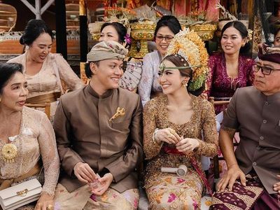 Saat Rizky Febian dan Mahalini Kenakan Pakaian Adat Bali di Prosesi Jelang Nikah