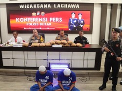 13 Kg Ganja Kering Diamankan dari 2 Pengedar di Blitar