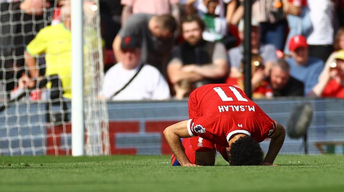 Mohamed Salah bikin rekor baru di Premier League (REUTERS/Carl Recine)