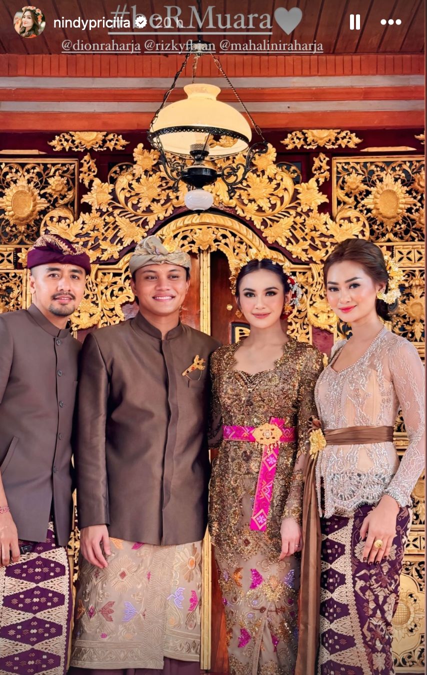 Nindy Pricilia kakak ipar Mahalini