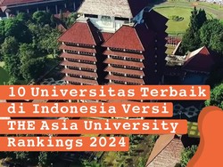 Infografis: 10 Universitas Terbaik di RI Versi THE Asia University Rankings 2024