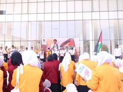 Mahasiswa-Rektor Universitas Muhammadiyah Kudus Orasi Dukung Palestina Merdeka