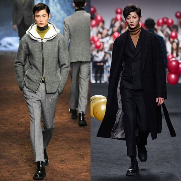 Byeon Woo Seok di runway fashion show/Foto: IG @byeonwooseok