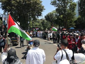 Demo di Bandung, Mahasiswa Muhammadiyah Dukung Kemerdekaan Palestina