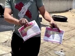 Wujud Selebaran Israel yang Meminta Warga Palestina Pergi dari Rafah