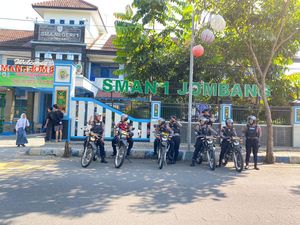 Polisi Gencarkan Patroli Cegah Konvoi Lulusan Pelajar di Jombang