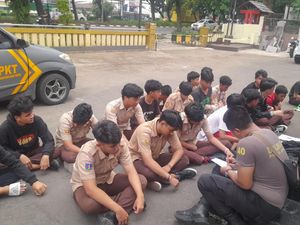 Polisi Amankan Puluhan Pelajar SMA Terlibat Tawuran di Kota Bogor
