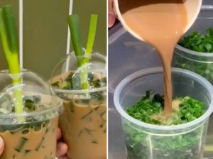 Viral di China Es Kopi Campur Daun Bawang, Ada di Jakarta!