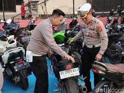 118 Motor Berknalpot Brong Milik Geng Motor di Lampung Diamankan Polisi