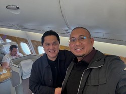 Andre Rosiade Bareng Erick Thohir Terbang ke Paris Tonton Garuda Muda Vs Guinea