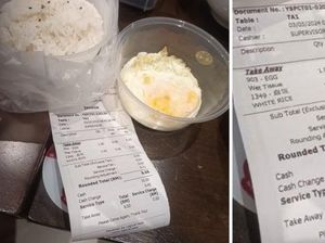 Beli Nasi Telor Ceplok di Restoran, Wanita Ini Kesal Ditagih Rp 32 Ribu! Beli Nasi Telor Ceplok di Restoran, Wanita Ini Kesal Ditagih Rp 32 Ribu!