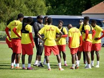 Foto: Aksi Guinea U-23 Latihan Jelang Lawan King Indo