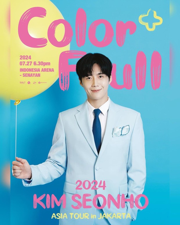 Poster fanmeeting Kim Seon Ho 'Color Full' di Indonesia
