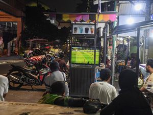 Deg-degan Nobar Timnas Indonesia U-23 Lawan Guinea