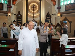 Polisi Jamin Keamanan Peringatan Kenaikan Yesus Kristus di Kota Kediri