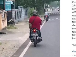 Viral Bapak-bapak Mainkan Alat Kelamin Saat Naik Motor di Ampeldento Malang
