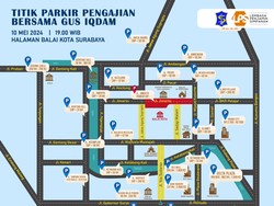 Catat! 27 Kantong Parkir Saat Hadiri Pengajian Gus Idham di Balkot Surabaya