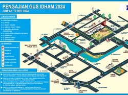 Pengajian Akbar Gus Iqdam di Balai Kota Surabaya, Ini Titik Pengalihan Lalin